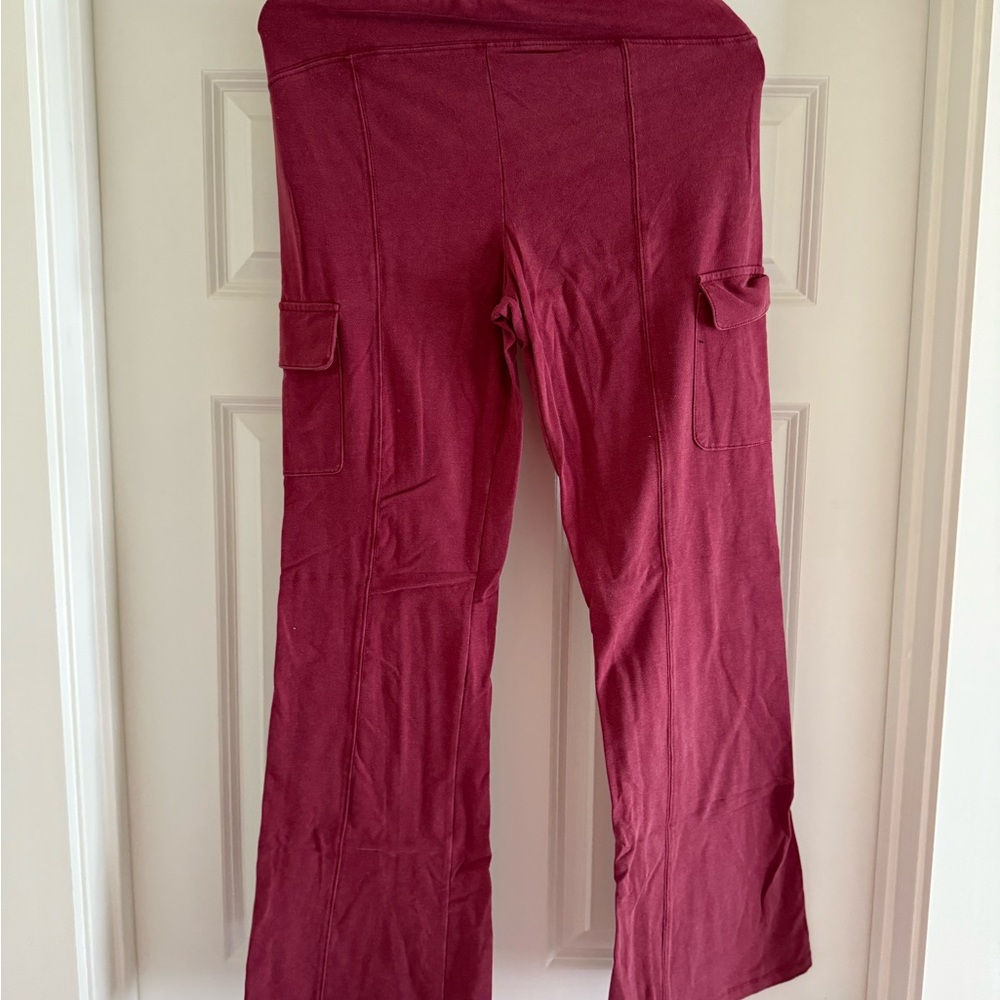 No Boundaries Maroon Wide Leg Pants